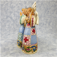 CHOIRS OF ANGELS REJOICE 7-3/4 inch Triple Angel Figurine (Jim Shore, Enesco, 4031696, 2012)