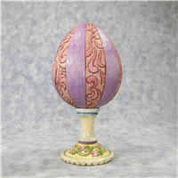 HATCHED JUST IN TIME FOR SPRING 7-1/4 inch Bunny in Egg Figurine (Jim Shore, Enesco, 4009253, 2007)