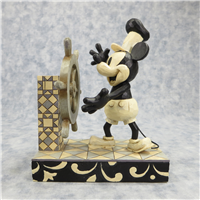 AHOY, MICKEY 7 inch Disney Steamboat Willie Figurine (Jim Shore, Enesco, 4009261, 2007)