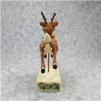 FLYING RUDOLPH  9 inch Rudolph The Red-Nosed Reindeer Figurine (Jim Shore, Enesco, 4008337, 2007)