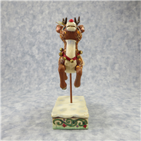 FLYING RUDOLPH  9 inch Rudolph The Red-Nosed Reindeer Figurine (Jim Shore, Enesco, 4008337, 2007)