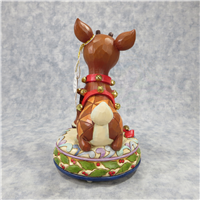 RUDOLPH  8-1/2 inch Rudolph The Red-Nosed Reindeer Musical Figurine (Jim Shore, Enesco, 4013871, 2009)