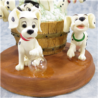 101 DALMATIANS Bath Time 5-1/2 inch Porcelain Music Box (Disney)