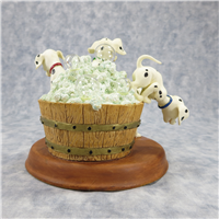 101 DALMATIANS Bath Time 5-1/2 inch Porcelain Music Box (Disney)