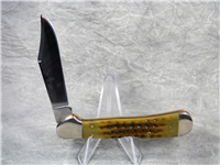 1998 Case Pocket Worn 61749L SS Brown Bone Mini CopperLock