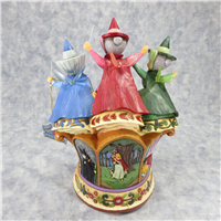 THREE FAIRIES A Dance For Dreamers 10-1/4 inch Disney Figural Music Box with Light (Jim Shore, Enesco, 4011740, 2008)