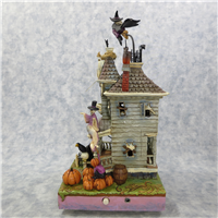 WICKED 13-1/4 inch Deluxe Haunted House with Lighted/Motion/Sound Figurine (Jim Shore, Enesco, 4010356, 2008)