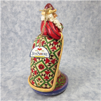 CHRISTMAS SPIRIT LIVES WITHIN 10-1/2 inch Santa w/ Kids Lighted Revolving Figural Music Box (Jim Shore, Enesco, 4006647, 2006)