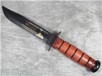 2005 KA-BAR 1219C2-4 60th Anniversary IWO JIMA Leather USMC Fighting Knife