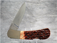 1986 GERBER Jigged Bone Limited Edition NKCA Club Sportsman Lockback Knife