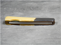 GERBER Silver Knight 3-1/4" Yellow Lockback