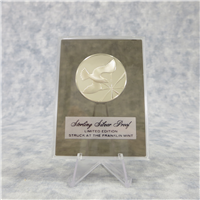 Christmas 'Dove of Peace' Holiday Silver Proof Medal (Franklin Mint, 1972)