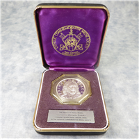 1970 Franklin Mint Prince Of Peace Catholic Commemorative Sterling Silver Medal 