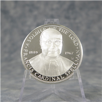 CARDINAL SPELLMAN Catholic Commemorative Medal Society Silver Memorial Medal (Franklin Mint, 1968)