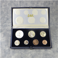 SOUTH AFRICA 7 Coin Silver Proof Set (South African Mint, 1966)