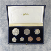 SOUTH AFRICA 7 Coin Silver Proof Set (South African Mint, 1965)