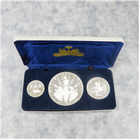 Republic of Haiti 3 Coin Pure Silver Proof Set (1967)