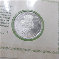 1973 Franklin Mint St. Patricks Day Irish Silver Medal 