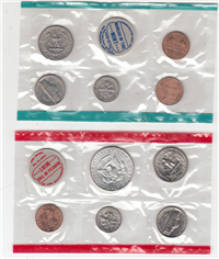 1968-pds Uncirculated Set (white envelope 10 Coins)