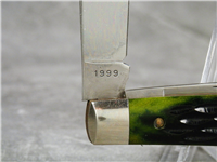 1999 QUEEN Limited Edition NKCA Youth Green Jigged Bone Small Trapper