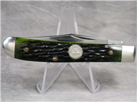 1999 QUEEN Limited Edition NKCA Youth Green Jigged Bone Small Trapper