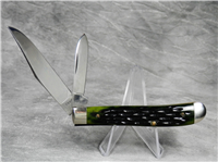 1999 QUEEN Limited Edition NKCA Youth Green Jigged Bone Small Trapper