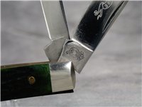 1999 QUEEN Limited Edition NKCA Youth Green Jigged Bone Small Trapper