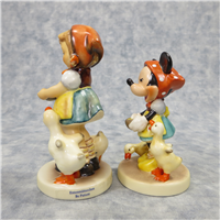 BE PATIENT Disney Minnie Mouse & Hummel Figurines (17-324-01-3 & Hum 197/2/0, TMK)