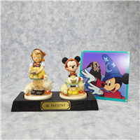 BE PATIENT Disney Minnie Mouse & Hummel Figurines (17-324-01-3 & Hum 197/2/0, TMK)