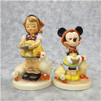 BE PATIENT Disney Minnie Mouse & Hummel Figurines (17-324-01-3 & Hum 197/2/0, TMK)