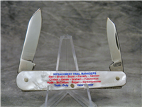CLINTON IMPEACHMENT Sheffield England Mother of Pearl Sleeveboard Pen Knife