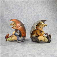 UMBRELLA BOY & GIRL Figurine Set (Hummel 152/II A&B, TMK)