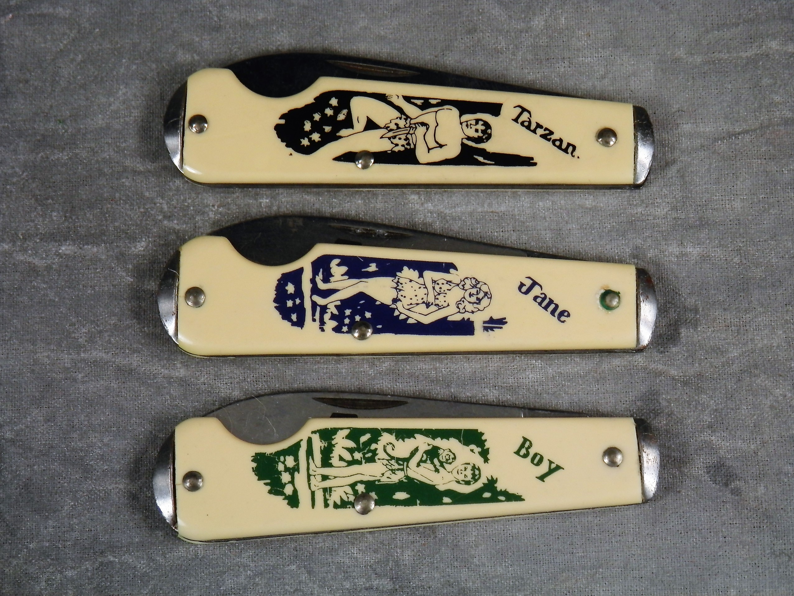 How much is NOVELTY KNIFE CO. Limited Ed. Tarzan Knife Set of 3 in  Collectors Tin worth? | iGuide.net Price Report