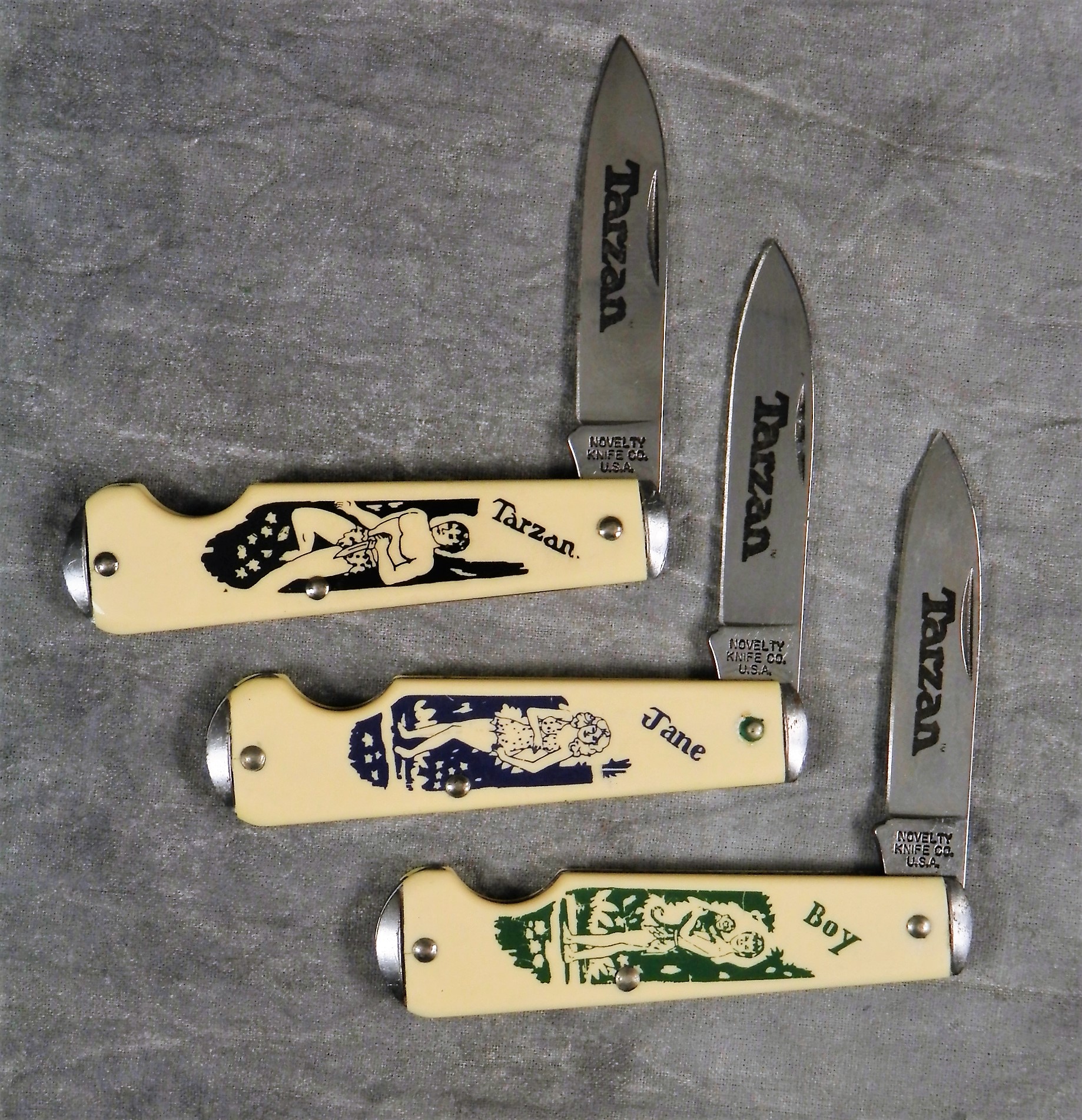 How much is NOVELTY KNIFE CO. Limited Ed. Tarzan Knife Set of 3 in  Collectors Tin worth? | iGuide.net Price Report