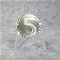 ISRAEL Hanukkah/Babylon Lamp 5 Lirot Uncirculated Coin (Jerusalem Government Mint, 1973)
