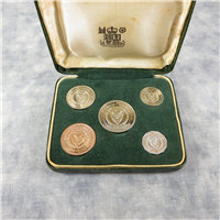 CYPRUS 5 Coin Proof-Like Set (Central Bank Of Cyprus, 1963)