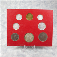 8 Coin Uncirculated Vatican City Souvenir Set - Pope Paul VI - 1964