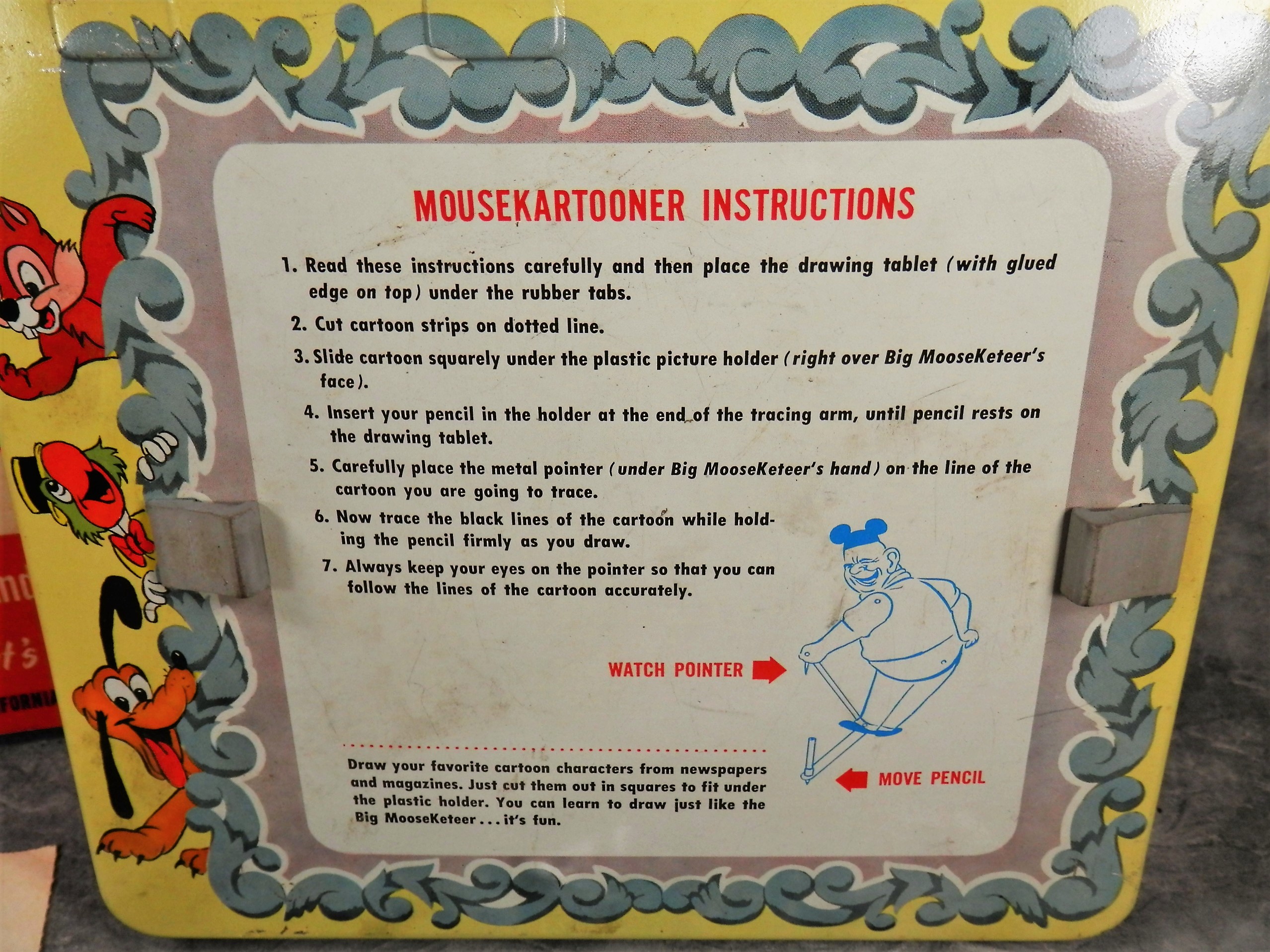 How much is Vintage DISNEY Mousekartooner Mouseketeer Draw Like Roy