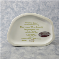 Norman Rockwell CHRISTMAS GOOSE  6-1/2 inch Ltd. Edition Figurine   (Gorham Fine China, RW44, 1983)