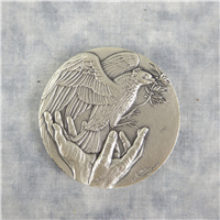 Richard M. Nixon Journey For Peace Silver Medal  (Danbury Mint, 1972)