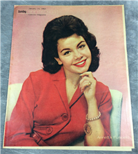 Vintage ANNETTE FUNICELLO New York News Magazine Photo Cover (Jan 14, 1962)