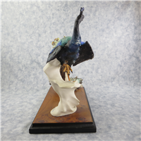 PEACOCK - LIFTED CLAW 20 inch Limited Edition Figurine  (Giuseppe Armani, 455-S, 1988)