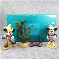 OPENING TITLE, MICKEY, MINNIE & CACTUS Two-Gun Mickey Disney Figurines (WDCC, 1236373, 2004)