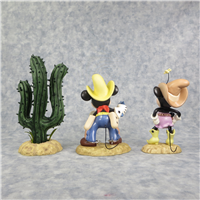 OPENING TITLE, MICKEY, MINNIE & CACTUS Two-Gun Mickey Disney Figurines (WDCC, 1236373, 2004)