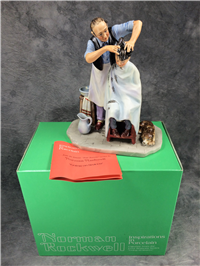 Norman Rockwell SHEAR AGONY (Summer) - Going on Sixteen - Four Seasons 8-1/4" Figurine