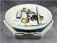 Norman Rockwell SUMMER - SWATTER'S RIGHTS Four Seasons 10-1/2" Plate (Gorham, 1979)