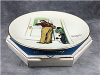 Norman Rockwell SPRING - CLOSED FOR BUSINESS Four Seasons 10-1/2" Plate (Gorham 1979)