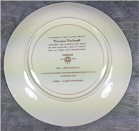 Norman Rockwell SPRING - CLOSED FOR BUSINESS Four Seasons 10-1/2" Plate (Gorham 1979)