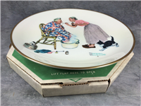 Norman Rockwell SPRING TONIC Tender Years Four Seasons 10-1/2" Plate (Gorham, 1978)