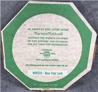 Norman Rockwell WINTER - NEW YEAR LOOK Four Seasons 10-1/2" Plate (Gorham, 1978)